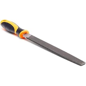 FINDER Bastard Cut Mill File, 8 Inch Flat Hand File with High Carbon Hardened Steel, Ergonomic Grip, Plastic Handle, Ideal for Wood, Metal, Plastic in Kuwait