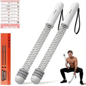 Ropeless Battle Ropes with Adjustable Weights, Portable Cordless Battle Ropes for Home Gym, HIIT & Low Impact Cardio Workouts, Compact Gym Equipment for Men & Women (Black) in Kuwait