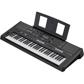 Yamaha PSR-E483, 61-Key Touch-Sensitive Portable Keyboard with Sound, Music Rest and Power Adapter in Kuwait