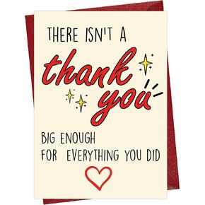 Cheerin Thank You Card – Elegant Thank You Greeting Card with Envelope – Thoughtful Appreciation Gift for Teacher, Boss, Friend, Coach, or Colleague in Kuwait