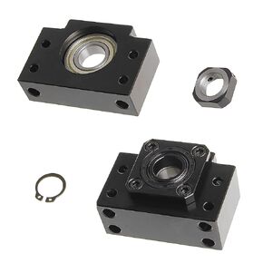 CNCYEAH BK12 BF12 مجموعة واحدة من المسمار الكروي العائم الثابت لنهاية SFU1605 يدعم حوامل المحامل لأجزاء ماكينة CNC in Kuwait