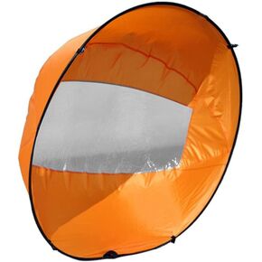 شراع رياح كاياك، مجداف رياح كاياك قابل للطي مقاس 42 بوصة، شراع كاياك محمول في اتجاه الريح مع نافذة شفافة لإكسسوارات قوارب الكاياك القابلة للنفخ in Kuwait