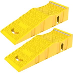 2Pack 6″ Yellow Lift Car Ramps - 10,000 lbs Capacity per Pair, Non-Slip Surface with Reflectors,Vehicle Service Ramps for Maintenance, Oil Changes, and Repairs in Kuwait