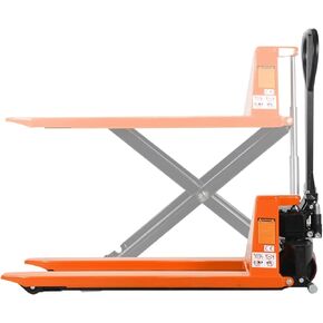 T Tory Carrier Scissor Pallet Jack, High Lift Truck, 45 x 27 Forks, 2200 lbs Cap. 31.5" Lifting Height Manual Trucks for Open Bottom Pallets in Kuwait