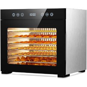 1 × صينية من الفولاذ المقاوم للصدأ لآلة تجفيف الطعام FD-1008A ، 850W ، 167 درجة فهرنهايت التحكم في درجة الحرارة وجهاز توقيت 48 ساعة ، مجفف الطعام (لا يوجد آلة) in Kuwait