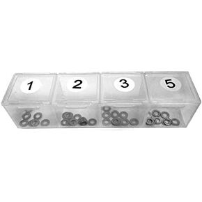 Shim Kit 40 Pieces of Box-Packed for AEG Airsoft Gun Gearboxes Stainless Steel in Kuwait