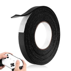1 Rolls Rubber Grip Tape, 0.8In x 16Ft Ultra Strong Waterproof Anti Slip Tape, Non Slip Step Strips Tapes, Making Handles or Contact Surfaces Safer with Enhanced Grip and Comfort (Black) in Kuwait