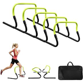 Agility Speed Training Hurdles, Agility Training Hurdle Set for Basketball and Soccer Practice with Carry Bag, 5 Pack in Kuwait