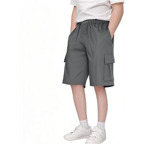 Girls Comfy Cargo Shorts Baggy Oversized Drawstring Wide Leg Workout Outdoor Hiking Running Short for Boys in Kuwait