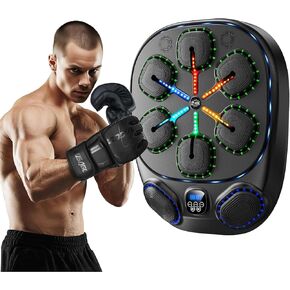 Music Boxing Machine with LED Lights & Bluetooth Speaker – Interactive Punching Bag for Fitness, Rhythm Training & Stress Relief – Home Gym Equipment for Adults in Saudi Arabia