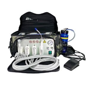 وحدة توصيل الأسنان البيطرية المحمولة مع ضاغط الهواء ونظام الشفط لعيادة الأسنان البيطرية، 4H in Kuwait