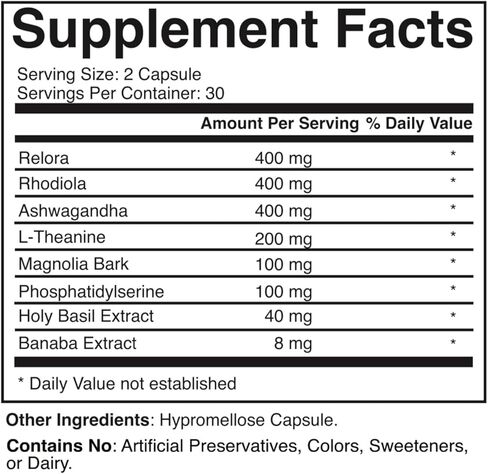 Cortisol Stress Balance + Calm Recovery — Daily Support for Healthy Stress Response & Emotional Stability — 90 Capsules in Saudi Arabia