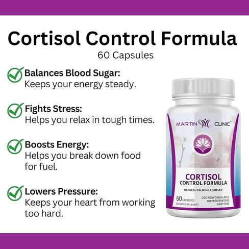 Cortisol Stress Balance + Calm Recovery — Daily Support for Healthy Stress Response & Emotional Stability — 90 Capsules in Saudi Arabia