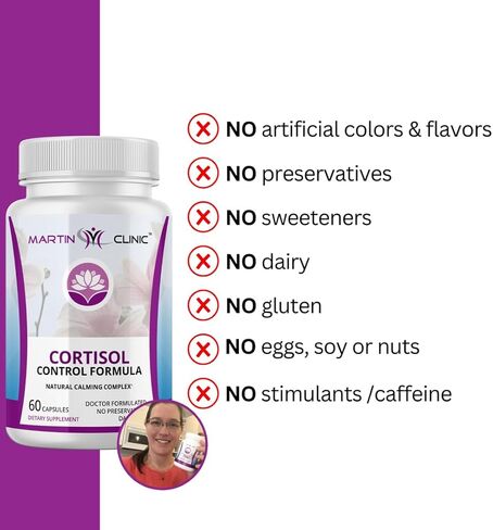 Cortisol Stress Balance + Calm Recovery — Daily Support for Healthy Stress Response & Emotional Stability — 90 Capsules in Saudi Arabia