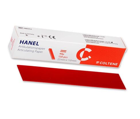 Coltene Whaledent 480352 Hanel شرائط ورقية مفصلية 22 مم × 110 مم أحمر 120/عبوة in Kuwait