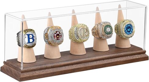 Baseball Case Display for Balls Walnut Wood Base Acrylic Baseball Display Case Baseball Holder Stand Cube Memorabilia Showcase Autograph Ball Protector for Official Size Ball Display in Saudi Arabia