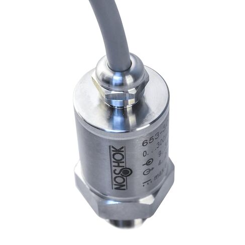 Pressure Transmitter, 0 psi to 30 psi, 0.5% (BFSL) Accuracy, 4 mA to 20 mA 2 Wire Output Signal, 1/4" NPT Process Connection, 18" Integral Cable in Kuwait