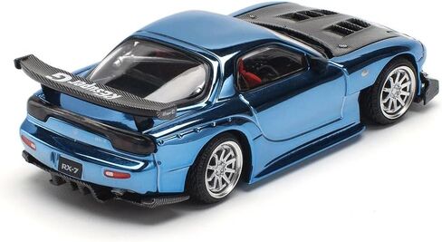 DIECAST MODEL CAR CAR TICKIPATION POP RACE 1:64 MAZDA RX7 Re Amemiya Yellow Metallic مع Carbon Top Limited Edition PR640116 in Saudi Arabia