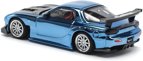 DIECAST MODEL CAR CAR TICKIPATION POP RACE 1:64 MAZDA RX7 Re Amemiya Yellow Metallic مع Carbon Top Limited Edition PR640116 in Saudi Arabia
