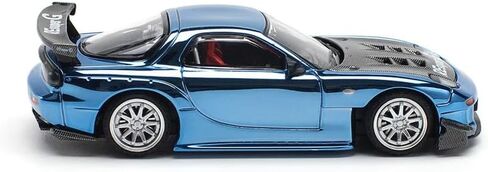 DIECAST MODEL CAR CAR TICKIPATION POP RACE 1:64 MAZDA RX7 Re Amemiya Yellow Metallic مع Carbon Top Limited Edition PR640116 in Saudi Arabia