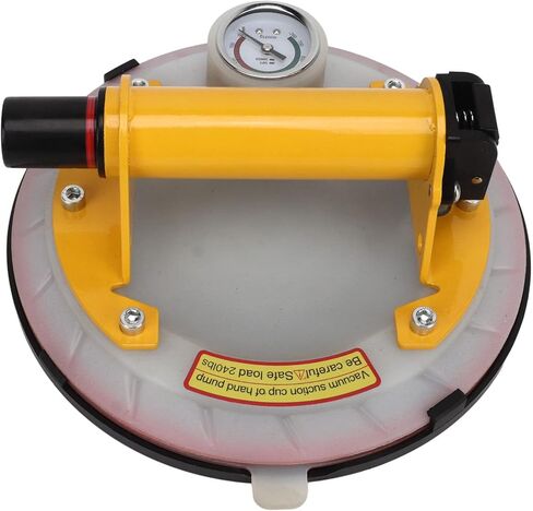 Jeanoko Strong Vacuum Suction Cup Real Time Pressure Monitoring Lifting Suction Cup for Glass Window Tiles, Easy Carry, Silicone ABS Material for Home Use in Kuwait