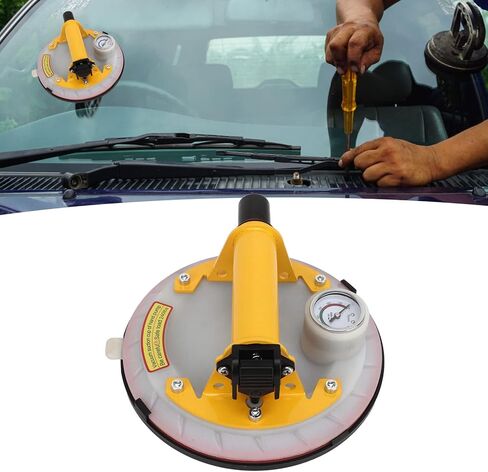 Jeanoko Strong Vacuum Suction Cup Real Time Pressure Monitoring Lifting Suction Cup for Glass Window Tiles, Easy Carry, Silicone ABS Material for Home Use in Kuwait