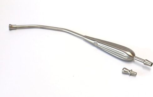 Suction Tube Stainless Steel Medical Instrument 27 Cm Long with Detachable Adapter, which is Designed to be Easy to use for All Veterinarians. in Kuwait