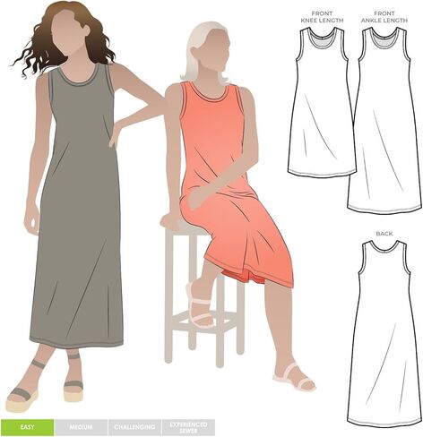 Style Arc Sewing Pattern - Kim Knit Dress - Sizes 10-22 in Saudi Arabia