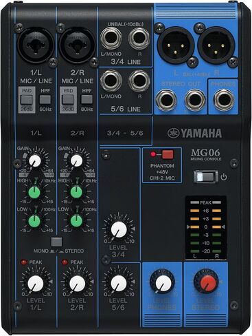 وحدة تحكم خلط رقمية Yamaha MGX12 18 قناة، واجهة صوت USB-C مزدوجة، تتضمن Cubase Al، WaveLab Cast LE، Basic FX Suite وحزمة برامج Steinberg Plus، أسود MGX12 B in Saudi Arabia