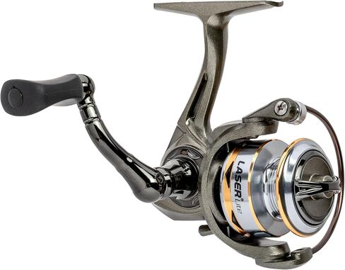 Lew's Laser Lite Spinning Fishing Reel, 6+1 Bearings, Graphite Frame and Sideplate, Speed Lube, Multi-Disc Drag in Kuwait