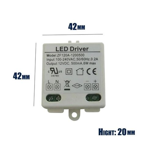 12V 6W LED Power Driver, Lighting Transformer LED Light Bar 12V Power Adapter in Saudi Arabia