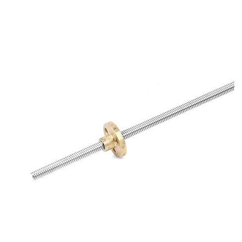 T6 Lead Screw 304 Stainless Steel Diameter 6mm Pitch 1mm Length 250mm with Copper nut(Picth 1mm Lead 1mm) in Saudi Arabia