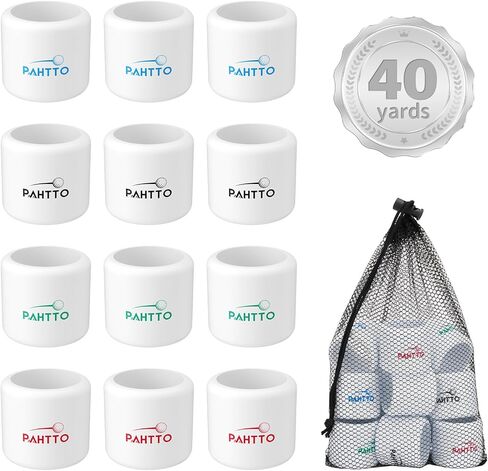 Practice Golf Balls 12 Pack – Realistic Feel and Lightweight, Limited Flight Golf Training Balls for Full Swing & Backyard Training, Essential Golf Aid for Beginners & Beyond, Outdoor Use in Saudi Arabia