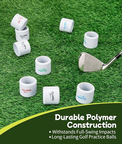 Practice Golf Balls 12 Pack – Realistic Feel and Lightweight, Limited Flight Golf Training Balls for Full Swing & Backyard Training, Essential Golf Aid for Beginners & Beyond, Outdoor Use in Saudi Arabia
