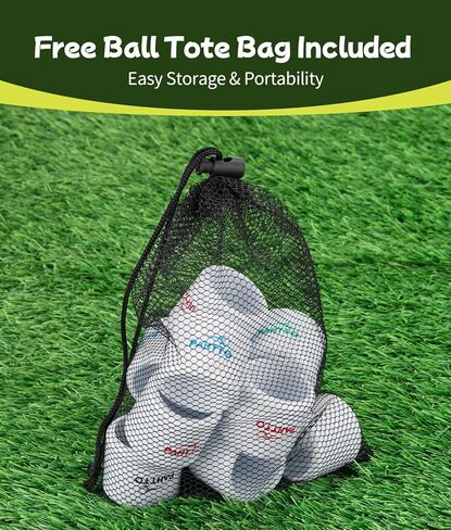 Practice Golf Balls 12 Pack – Realistic Feel and Lightweight, Limited Flight Golf Training Balls for Full Swing & Backyard Training, Essential Golf Aid for Beginners & Beyond, Outdoor Use in Saudi Arabia