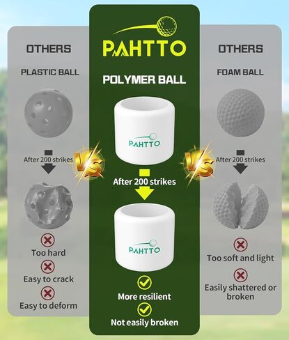 Practice Golf Balls 12 Pack – Realistic Feel and Lightweight, Limited Flight Golf Training Balls for Full Swing & Backyard Training, Essential Golf Aid for Beginners & Beyond, Outdoor Use in Saudi Arabia