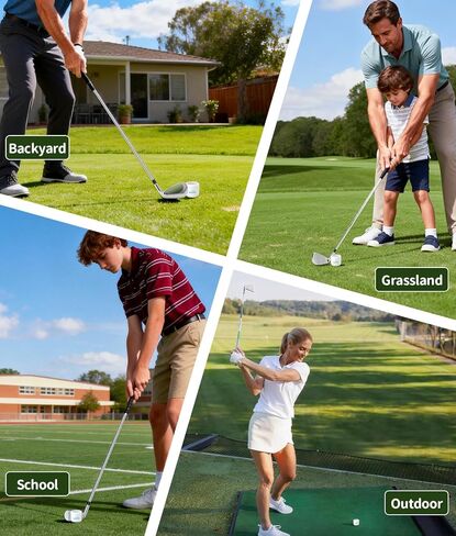 Practice Golf Balls 12 Pack – Realistic Feel and Lightweight, Limited Flight Golf Training Balls for Full Swing & Backyard Training, Essential Golf Aid for Beginners & Beyond, Outdoor Use in Saudi Arabia