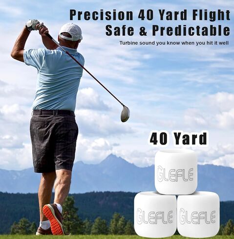 ممارسة كرات الجولف 12 حزمة، شعور واقعي وكرات ممارسة الجولف المحدودة للطيران، ممارسة كرات الجولف للفناء الخلفي، التدريب على التأرجح، تدريب كرات الجولف للاستخدام الداخلي أو الخارجي in Kuwait