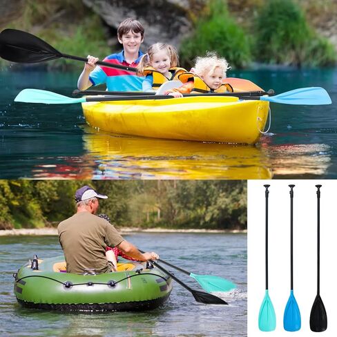 BBTO 3 Pack Sup Paddle 3 Pieces Adjustable Aluminium Stand-up Sup Paddle with Glass Fiber Blade Adjustable Aluminum Alloy Shaft 65" - 85" for Surfing Floating Water Sport in Saudi Arabia