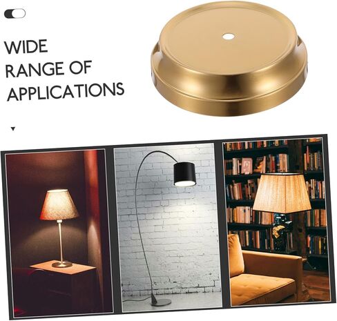 Heavy Duty Rounded Lamp Base Elegant Concave Design Sturdy Iron Chassis for Versatile Desktop Lamp Compatibility for Lighting in Saudi Arabia