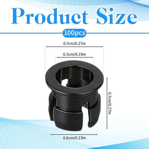 5mm LED Light Holder, 100 Pieces Nylon Black Plastic Light Emitting Diode Clips Display Panel Mount LED Bezel Mounting Holders Bracket 5 mm Lamp Bulb Socket Decorative Advertising Sign Lights in Saudi Arabia