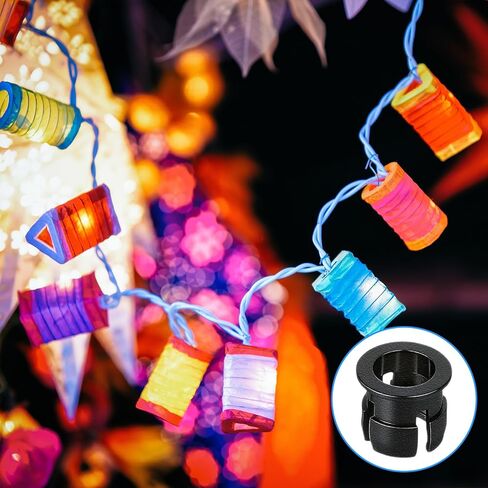 5mm LED Light Holder, 100 Pieces Nylon Black Plastic Light Emitting Diode Clips Display Panel Mount LED Bezel Mounting Holders Bracket 5 mm Lamp Bulb Socket Decorative Advertising Sign Lights in Saudi Arabia