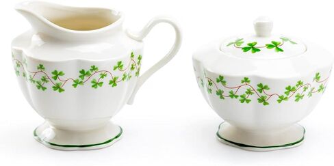 مجموعة السكر والكريمة من البورسلين الفاخر من شامروك in Kuwait