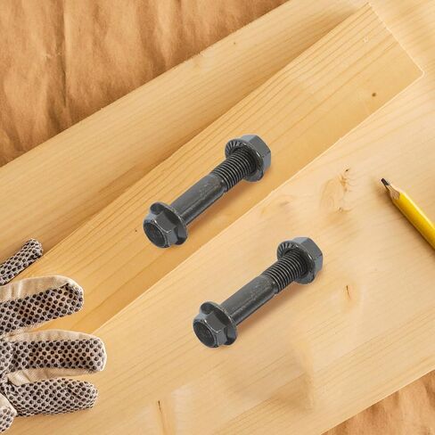 SAFIGLE 4pcs M10x80 Double Ended Threaded Studs Black Oxide Carbon Steel Bolts Heavy Duty Double Head Screw Rods for Industrial Repair and Mechanical Fastening in Saudi Arabia