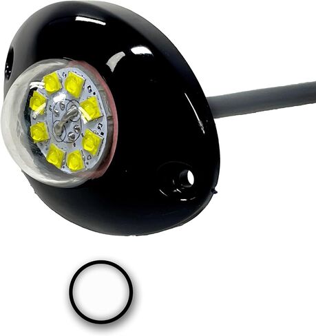 24W عالي الكثافة LED HIDEAWAWAY Strobe Kit Light Emergency Wirning للشاحنات والسيارات Universal - 1 Pack (White) in Saudi Arabia