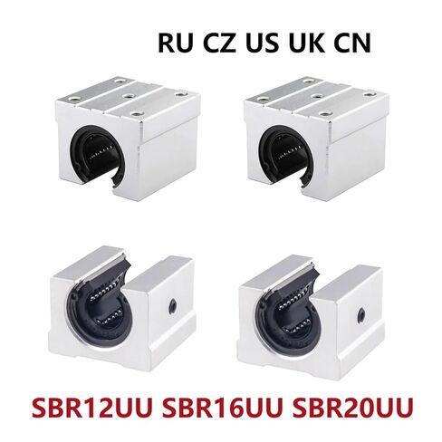 4pcs SBR12UU SBR16UU SB20UU Linear Bearing Sliding Block for Linear Rail Guide SBR12 SBR16 SBR20(4pcs SBR12UU) in Kuwait