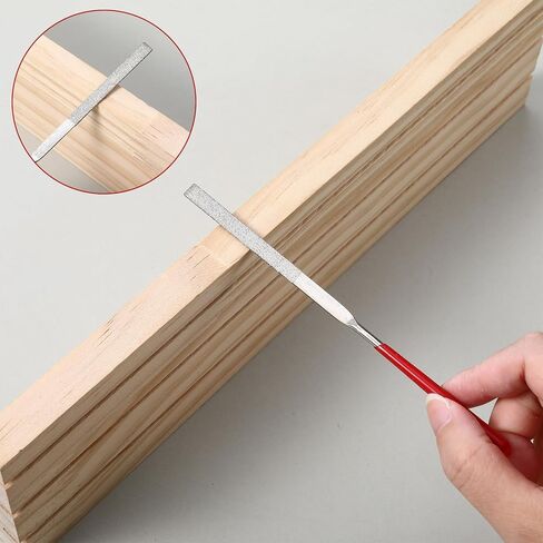 10 Pcs Mini Steel Needle File, Multi-styles Diamond File Portable Round, Flat and Triangular Model Files Tool for Making Carving Jewelry Wood Glass Stone DIY Handmade Crafts, Red in Kuwait