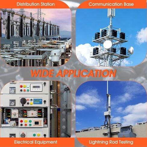 جهاز اختبار مقاومة الأرض الأرضية، عداد رقمي 20/200/2000 أوم مع قياس جهد التيار المتردد، شاشة LCD بإضاءة خلفية، حماية من حمل البيانات والحمل الزائد، جهاز اختبار السلامة للكهربائيين وأجهزة التدفئة والتهوية وتكييف الهواء والعمال in Kuwait