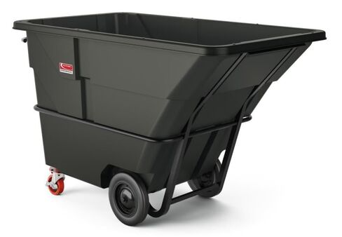 Suncast Commercial Heavy Duty 2 Cubic Yard Roto-Molded Tilt Truck with Integrated Brake, Towable Design, 2300-Pound Capacity, 86" L x 50.5" W x 47" H in Kuwait
