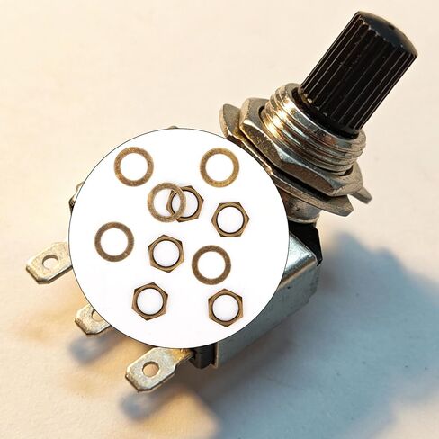 5 Set of Guitar Jack Nut and Washer, Alloy Thread 3/8"-32u Input Output Jack Nut and Washers Replacement Parts for Electric Guitar Bass Sockets (Bronze) in Saudi Arabia